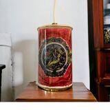 Lampe suspendue en verre peinte à la main