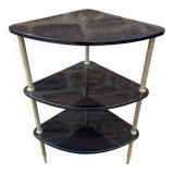 corner shelf in formica & metal 60s vintage French mid century neo classic 60