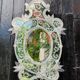 Venetian mirror in colorless Murano glass, circa 1940