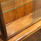 Vitrine en noyer Art Déco
