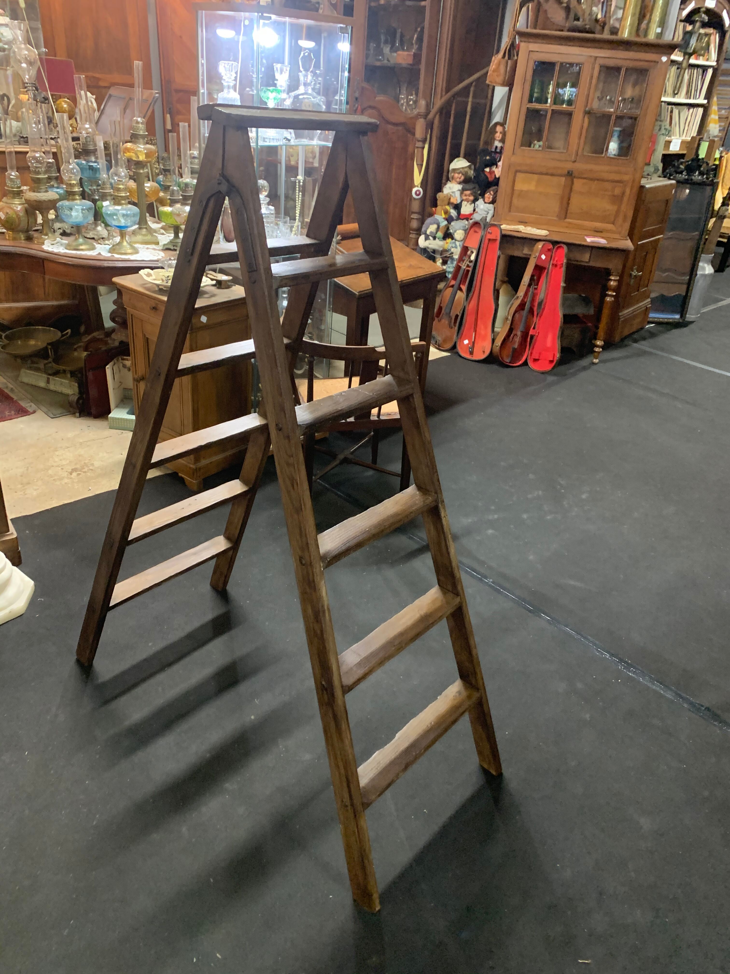 Wooden stepladder