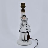Old art deco ceramic lamp Pierrot 1930/40
