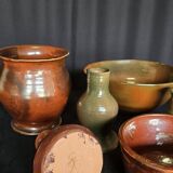 Set of ceramics, vases, soliflores and bowls