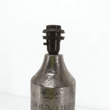 Silver ceramic lamp foot by Bitossi for Bergoms 1960