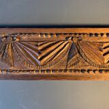 Antique carved wooden pediment