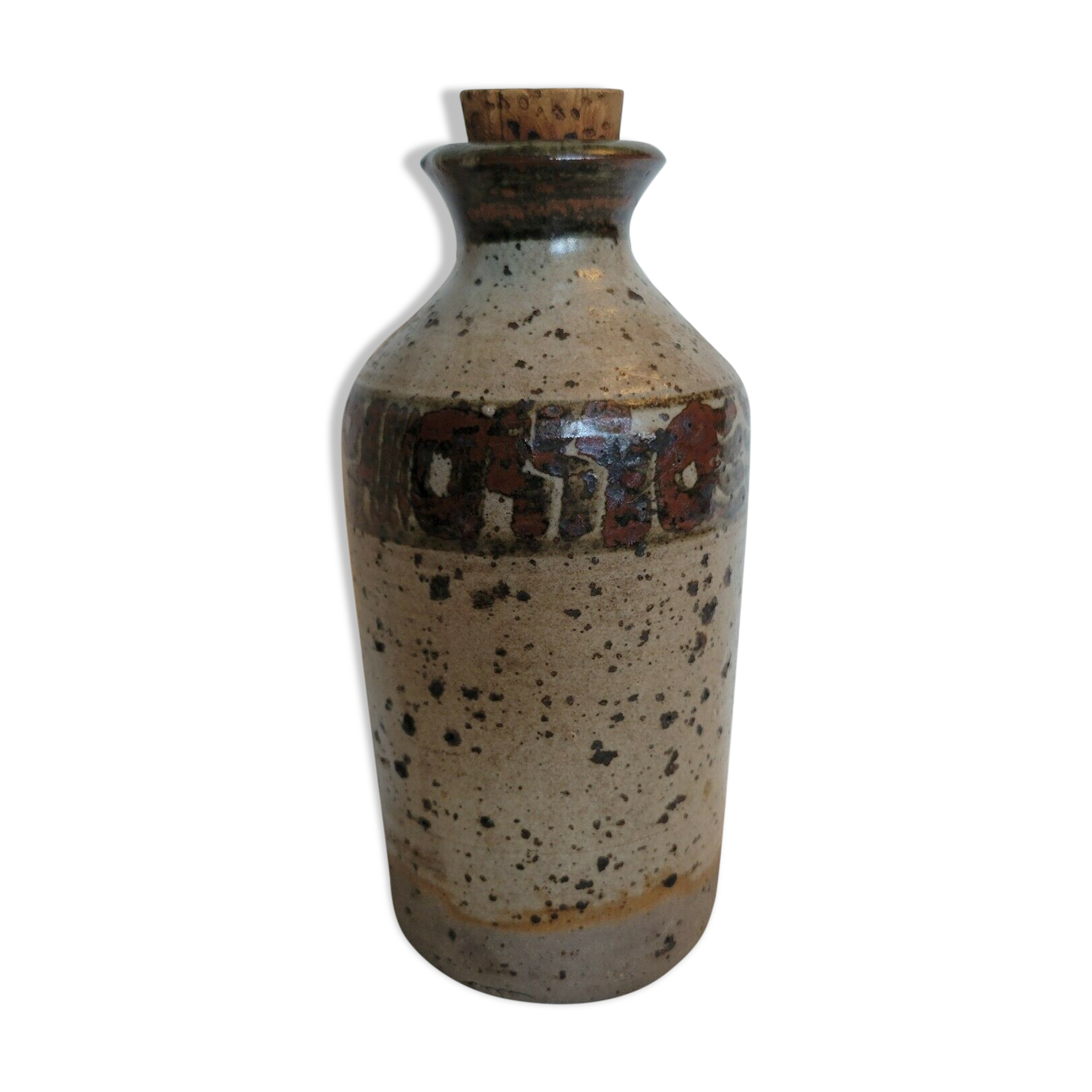 Ceramic ceramic bottle sandstone signed