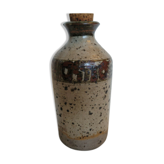 Ceramic ceramic bottle sandstone signed