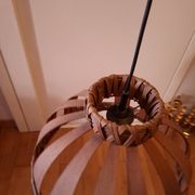 Scandinavian wooden slat suspension