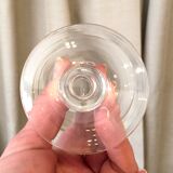 Suite of 4 crystal champagne glasses from the 1930s 1940s