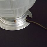 Art Deco ceiling light in glass and metal