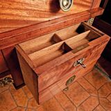Empire Cylinder Desk Return from Egypt Mahogany and Gilt Bronze