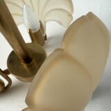 Shell and brass chandelier from the 70s