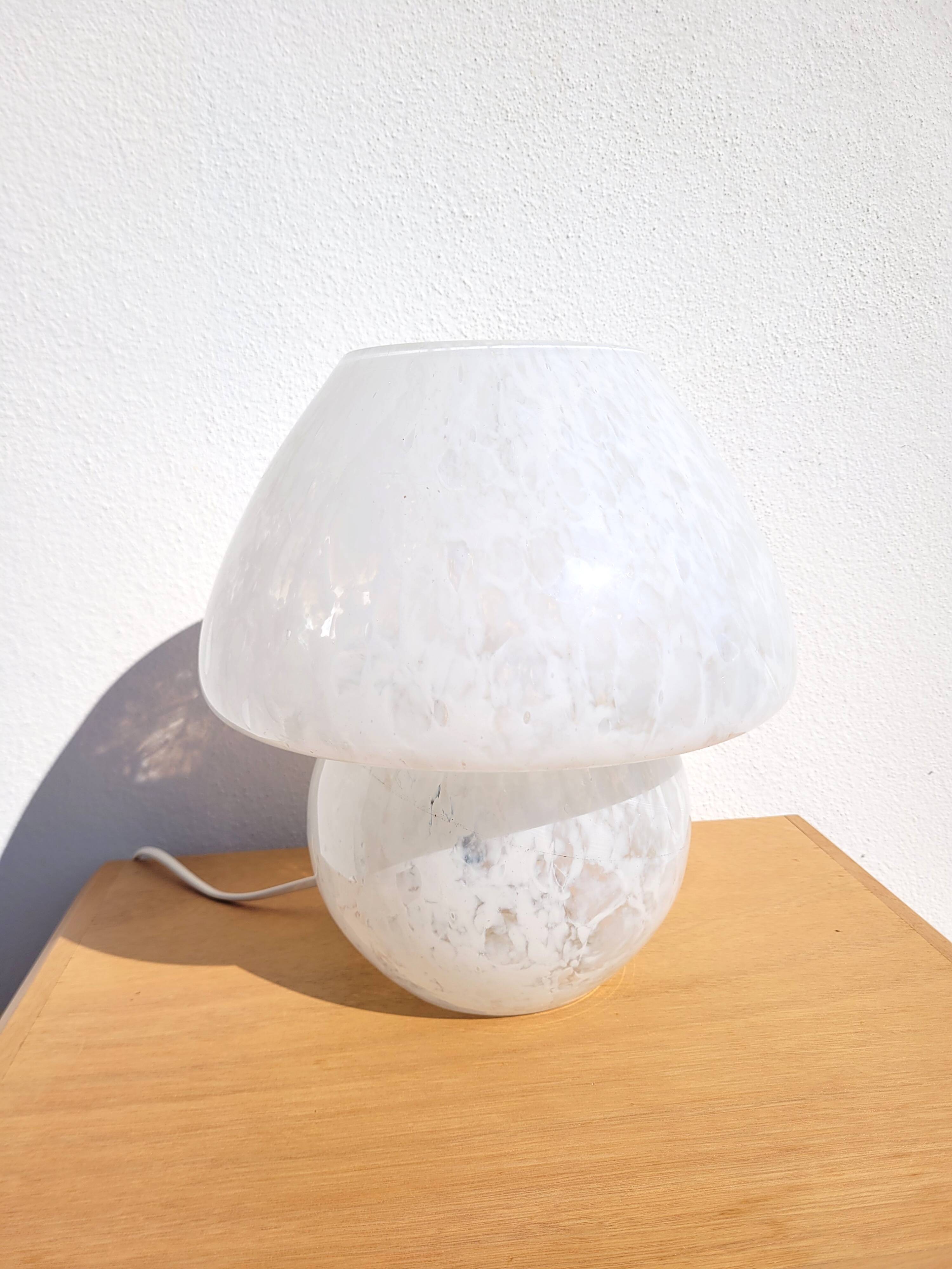 Murano glass mushroom lamp 1970