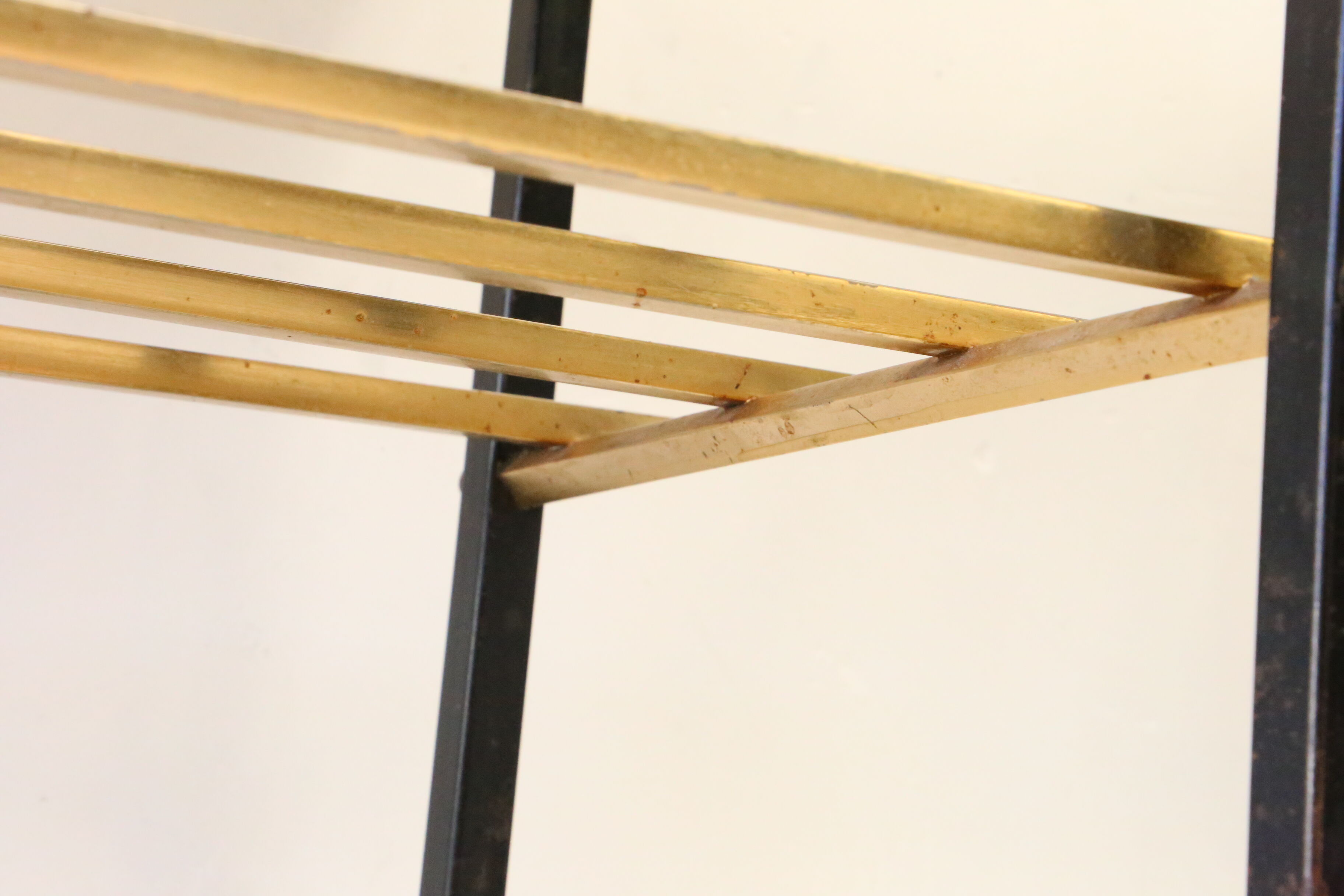 Wooden and metal coffee table