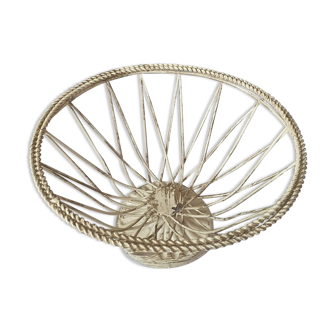 Vintage patinated metal basket