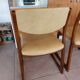 4 sled chairs, vintage