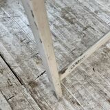 4 white wooden garden chairs