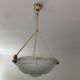 Hanging chandelier glass cacker preseated floral decoration art deco Artistar style