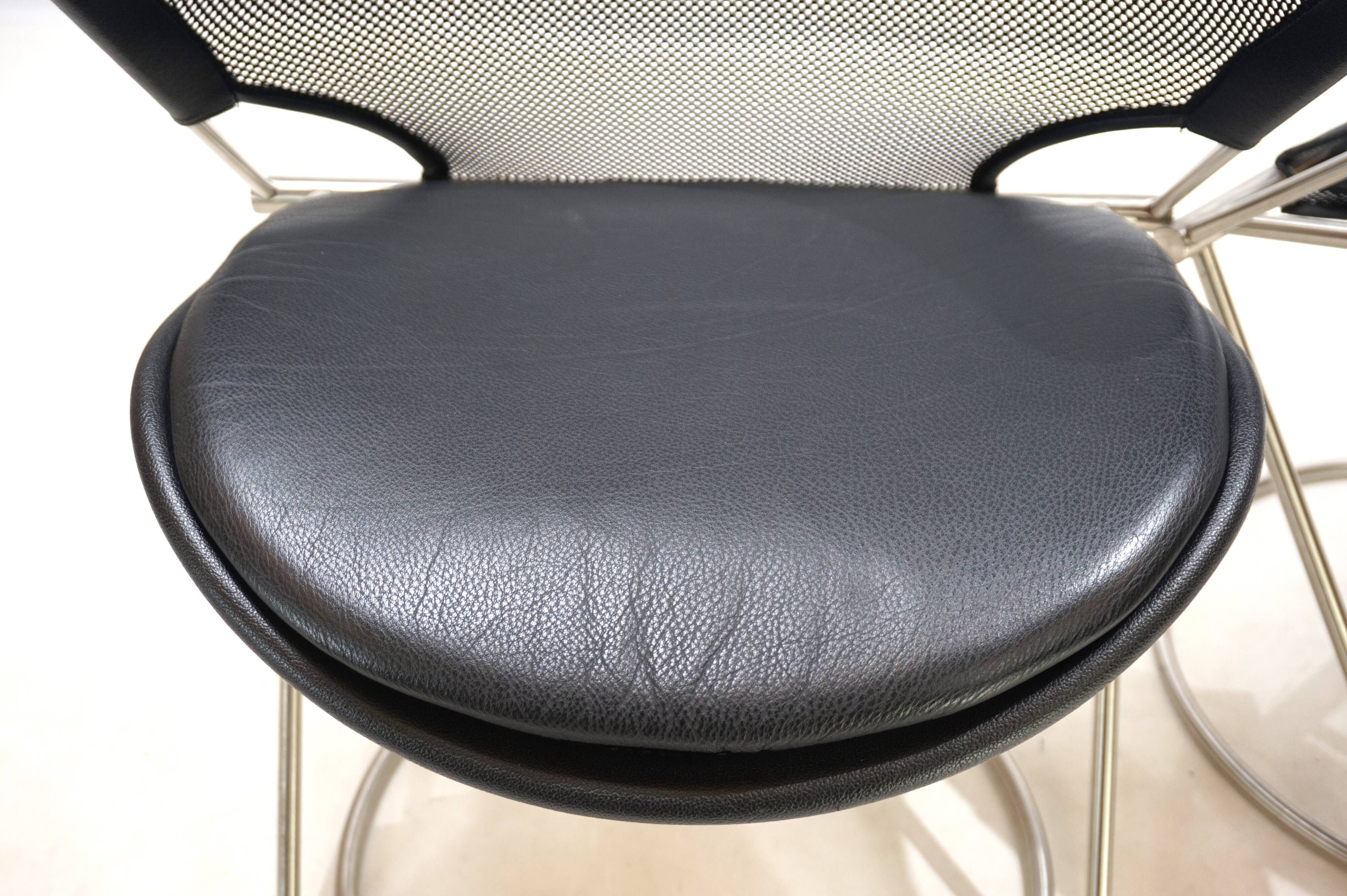 Set of 2 Wilkhahn Nuvola conference / dining room chairs by Herbert Ohl, 19
