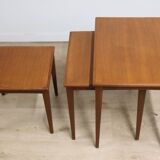 Scandinavian nesting tables "Kvalitet Form Funktion" in teak, 1960