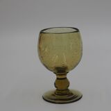 Biot green stemmed glasses