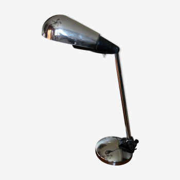 Lampe de bureau articulée 60/70 en métal chromé