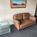 Poltrona Frau Sofa Vanity Model Camel Leather