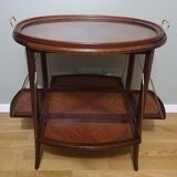 Art deco dessert in mahogany and marquetry