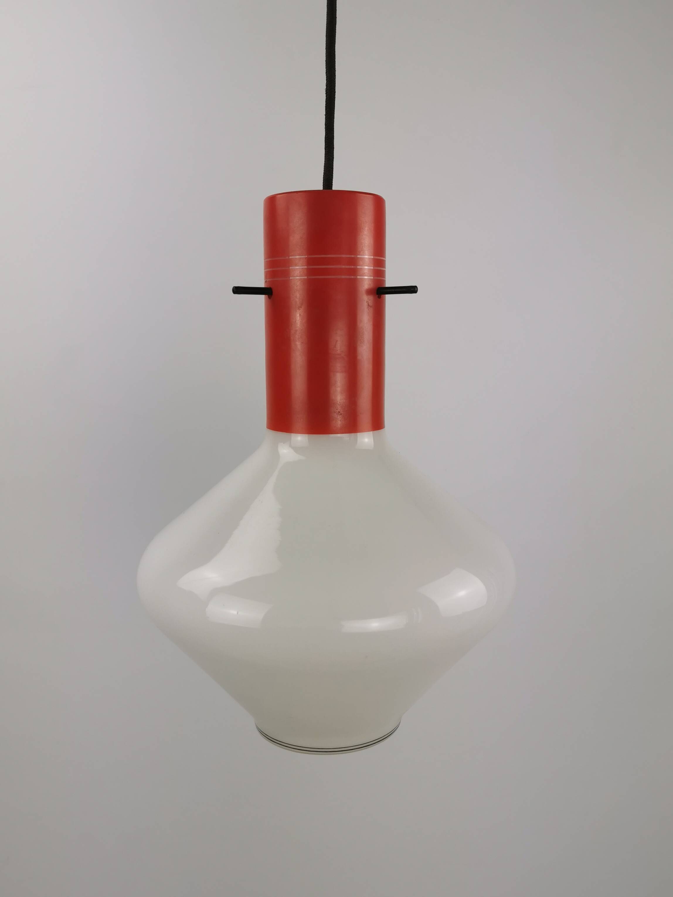 Italian hanging lamp glass by Targetti Sankey