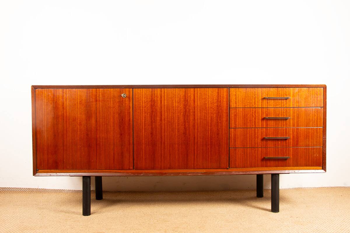 Modernist enfilade, 180 cm, French, Rosewood, Tricoire and Vecchione.