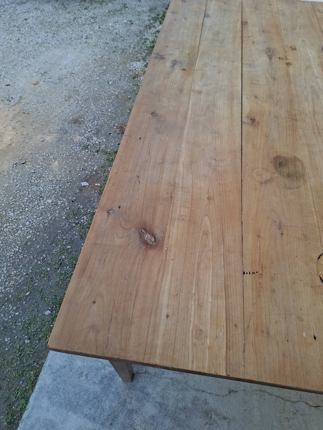 Table de Ferme rustique ancienne fabrication 1900s en Fruitier