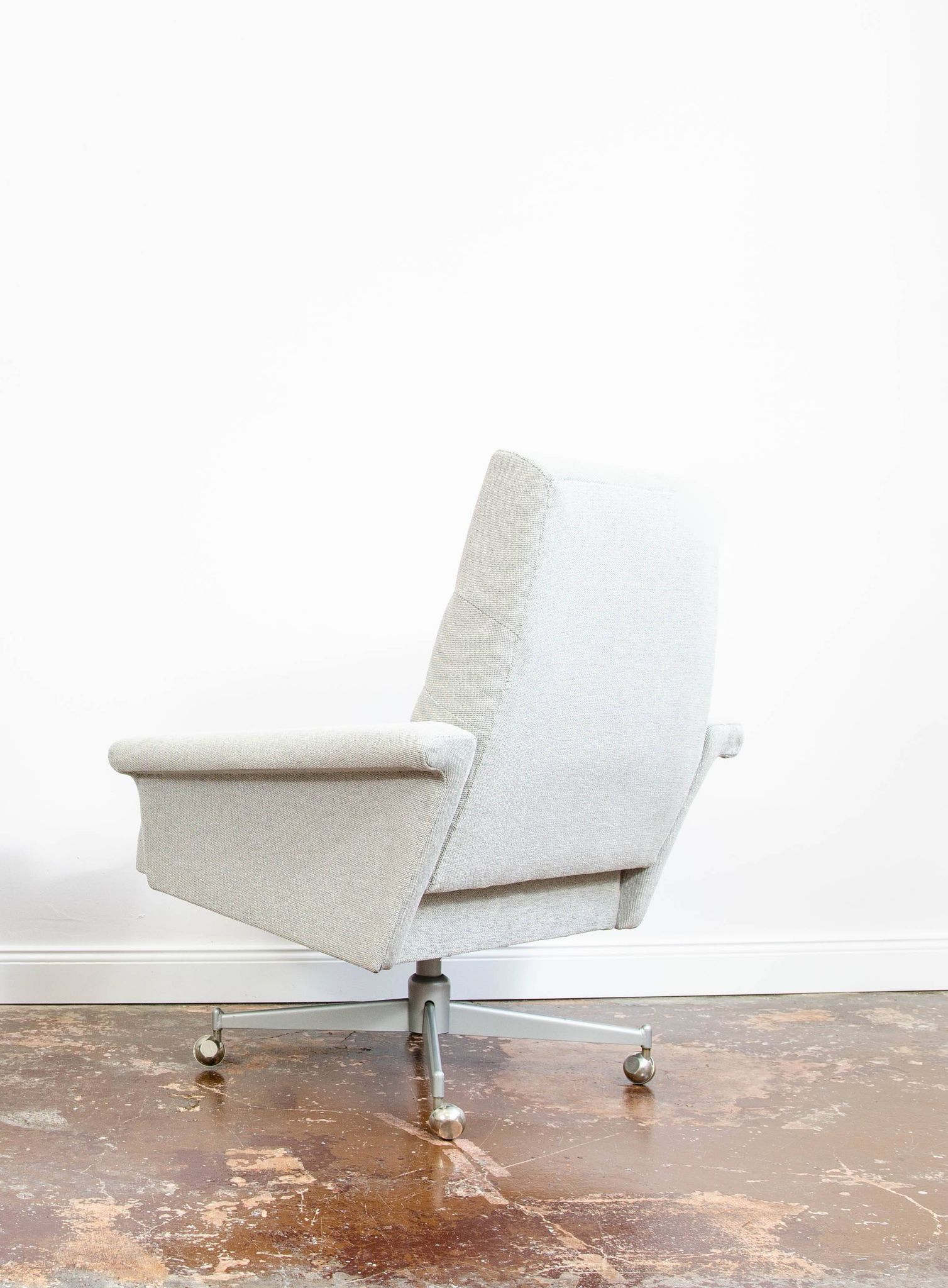 Office Chair From Up Závody On Metal Wheels, Czechoslovakia, 1970
