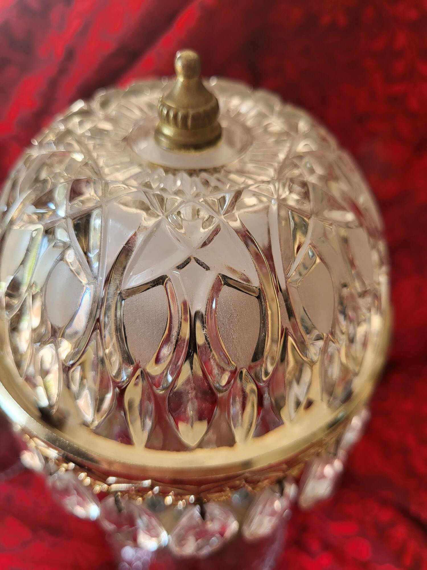 Pair of Michelotti glass lamps