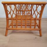 Vintage rattan coffee table