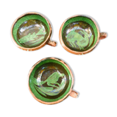 Tasses vintage terre cuite
