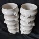 Lot c new! 10 bowls / white faience soup andromorphic grip