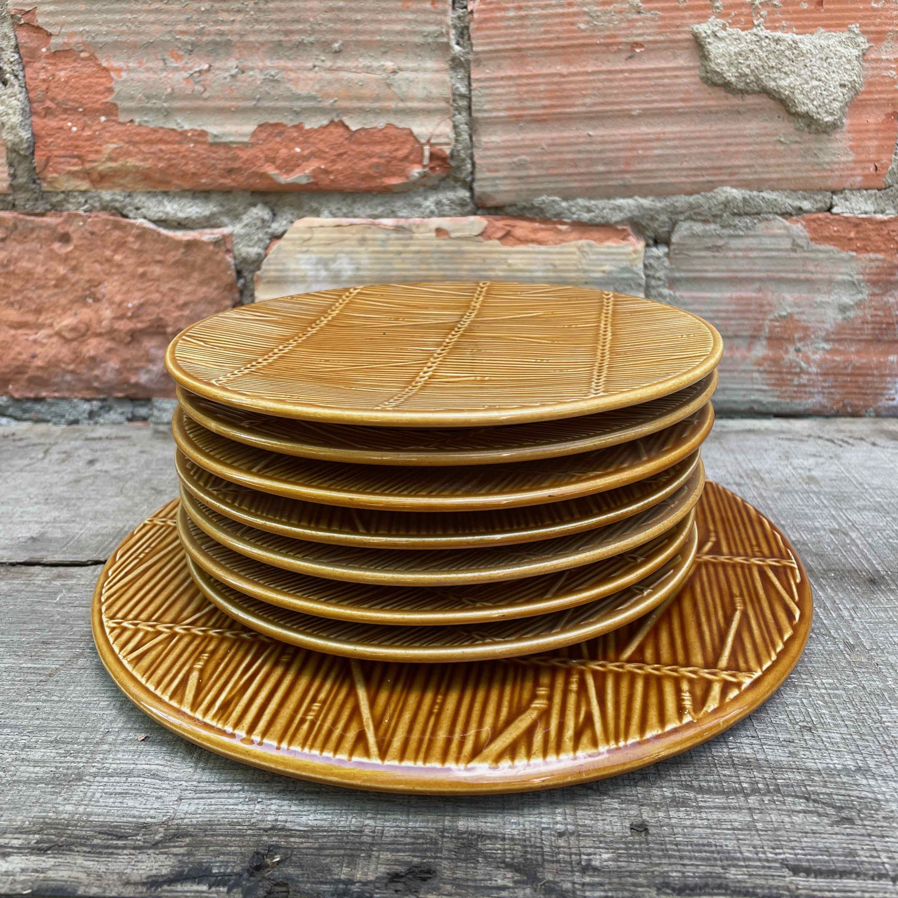 Small plates and presentation dish Gien creation Val d'Or