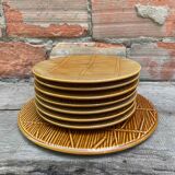 Small plates and presentation dish Gien creation Val d'Or