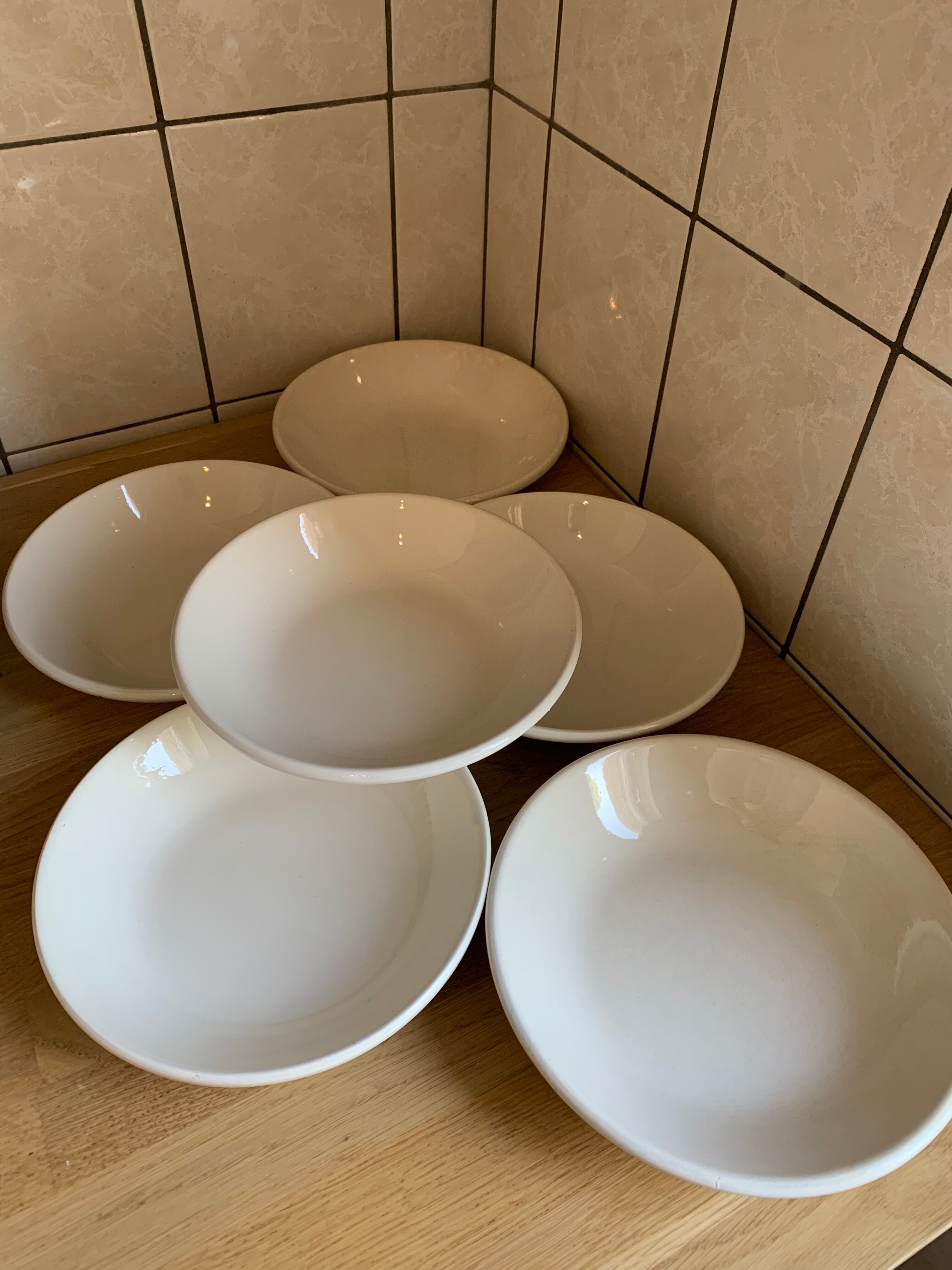 6 old soup plates of sarreguemine digoin