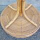 Rattan coat rack
