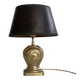 Bronze lamp, 2M fabric cable, sewn lampshade.