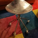Tabouret chromé à piston
