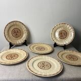 6 Gien iron earthenware plates