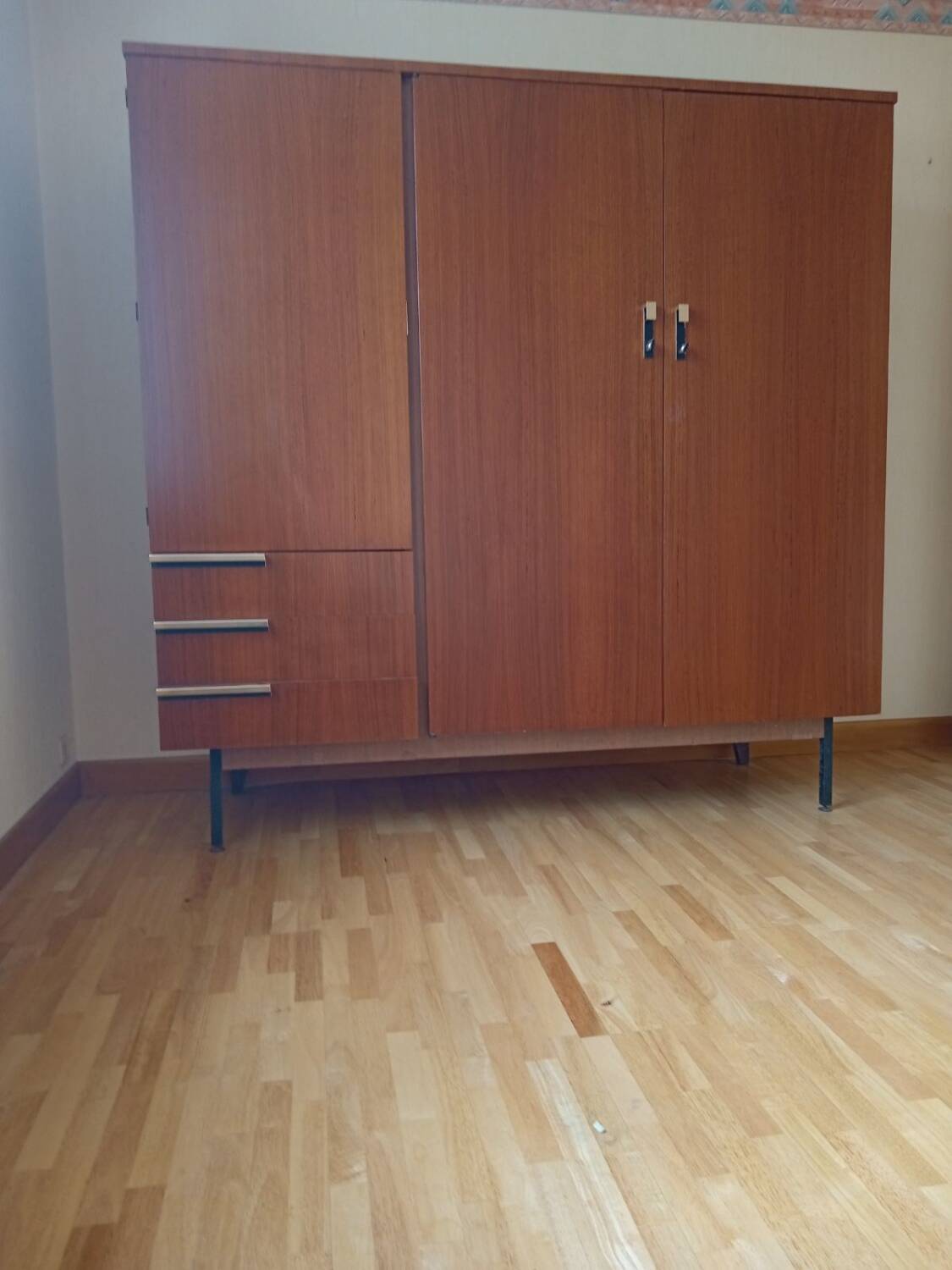 Vintage 3-door wardrobe