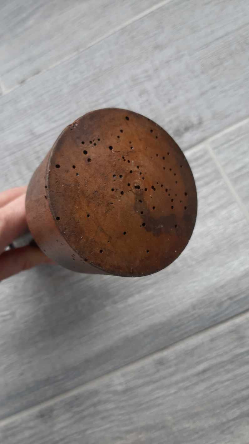 Wooden mortar and pestle