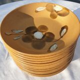 Set 12 hollow plates D20.5 Nadège 1970 Sarreguemines