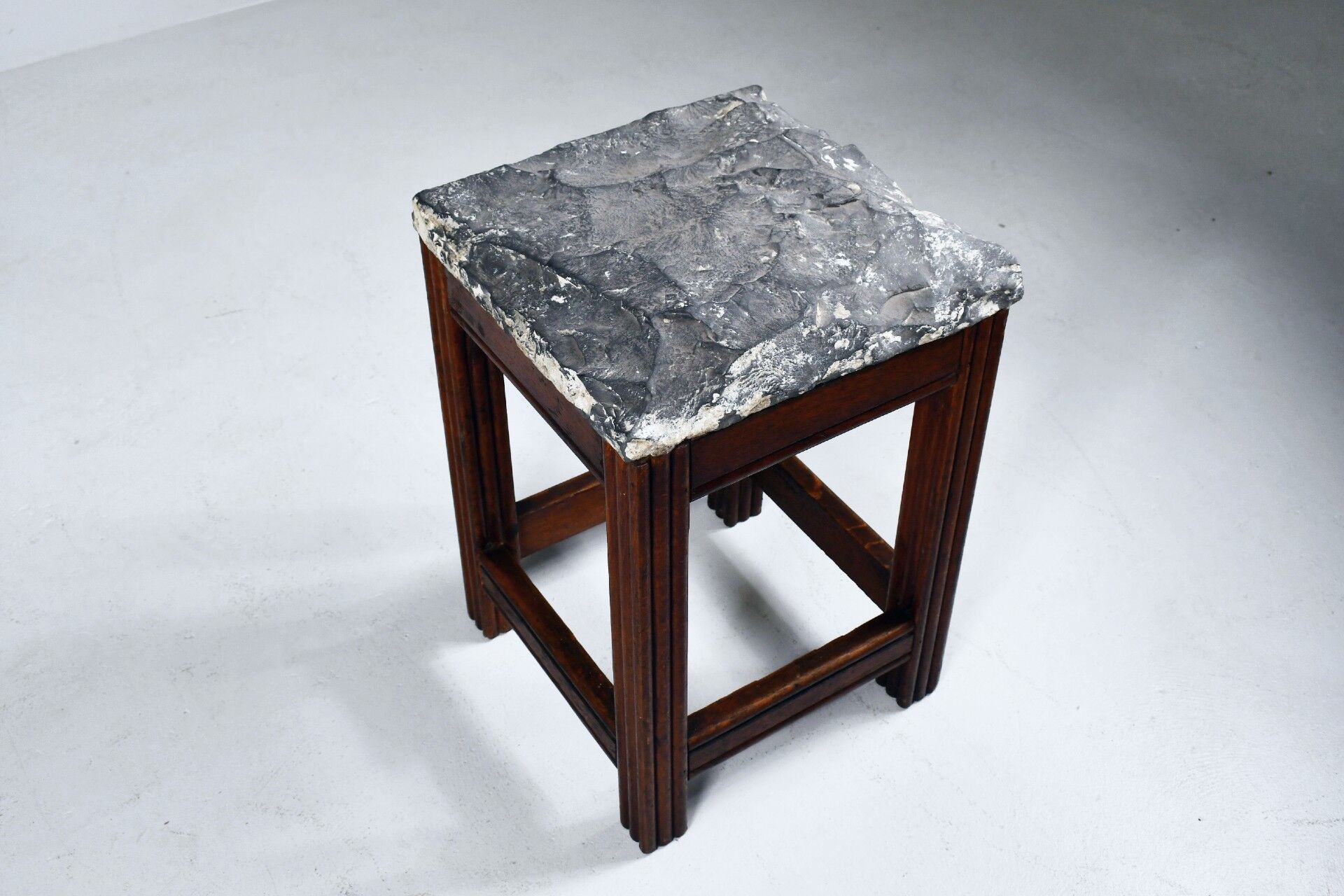 Tabourets vintage en pierre et bois x 1