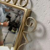Miroir en or vintage avec cadre orné