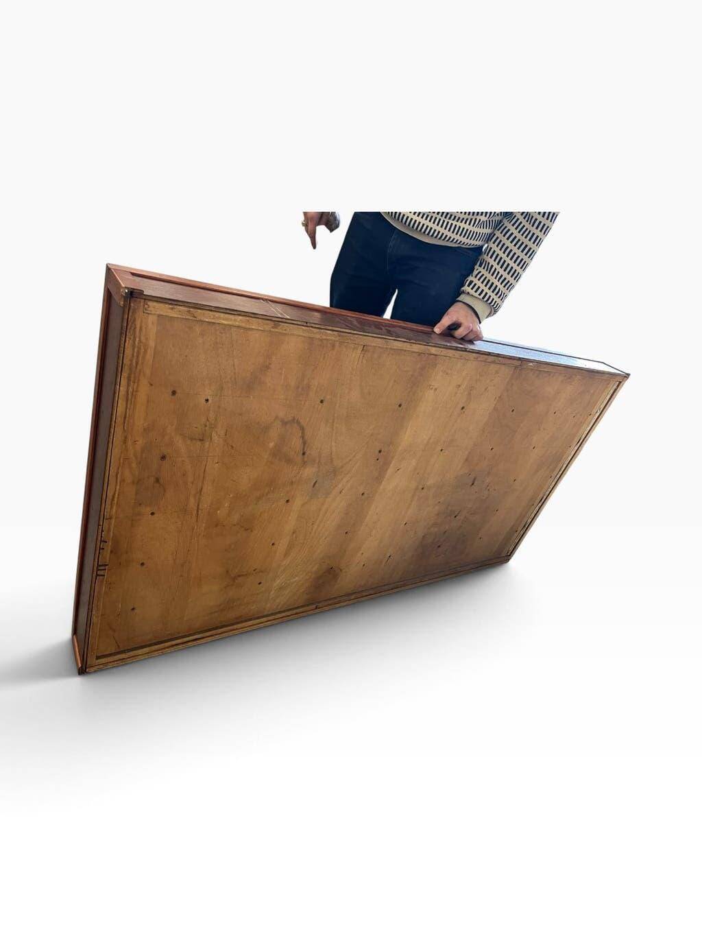 Vintage shallow wooden display shelf/wall support.