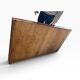 Vintage shallow wooden display shelf/wall support.